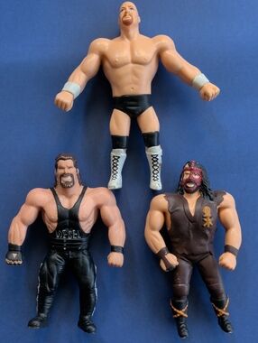 Lot of WWF / WWE Bend 'em Action Figures
